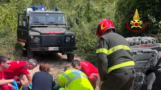 vigili del fuoco pieve torina quad