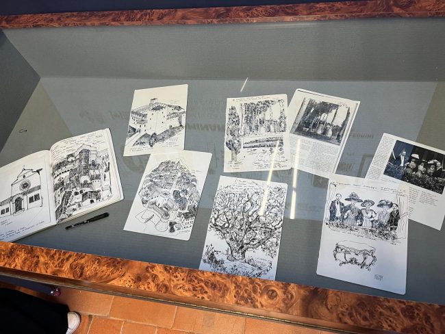 Disegni originali mostra Nominare abbadia di Fiastra