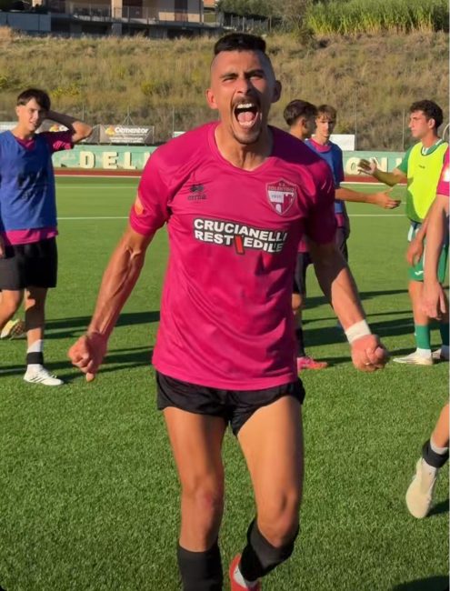 Pablo Panichelli, mattatore del successo del Tolentino in casa del Castelfidardo