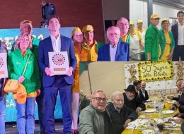 Quando la politica si fa a tavola,  Acquaroli alla Sagra della polenta:  «Giunta allargata, è quasi fatta»