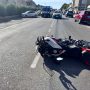 Auto contro moto sulla Statale:  arriva l’eliambulanza