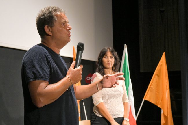 incintro con franco gabrielli - micucci iezzi - cinema cecchetti civitanova - FDM