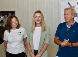 Valentina Vezzali inaugura  la sede dell’Adriatica Scherma:  «Spero di ritrovare qui tanti atleti» (Video)