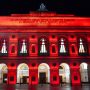 Campagna per il disarmo nucleare:  lo Sferisterio si illumina di rosso