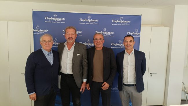 Da sx Feliciotti, Menichelli, Teodori, Golota