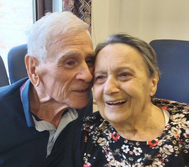 Nazzareno crescimbeni anni 91 e la moglie Luigina pistocco 85 anni