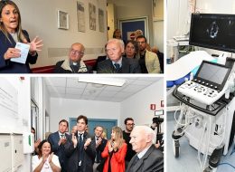 «Come avere una Ferrari tra le mani»  Lino Rossi dona un ecografo  alla Cardiologia di Camerino